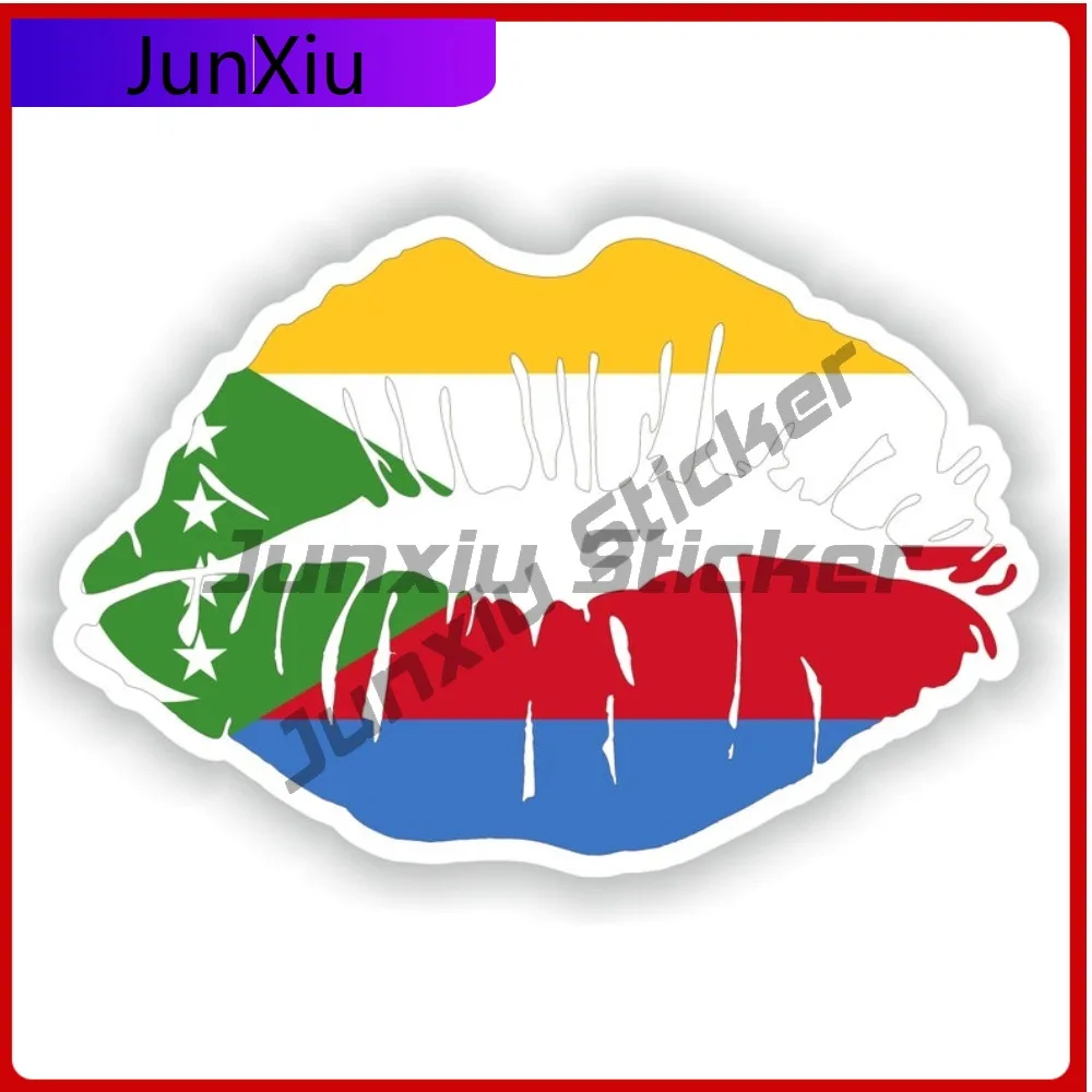 

With National Emblem Detail The Comoros Lips Flag Personality Auto Styling Detail Perfect For Outdoor Vehicle Surfaces