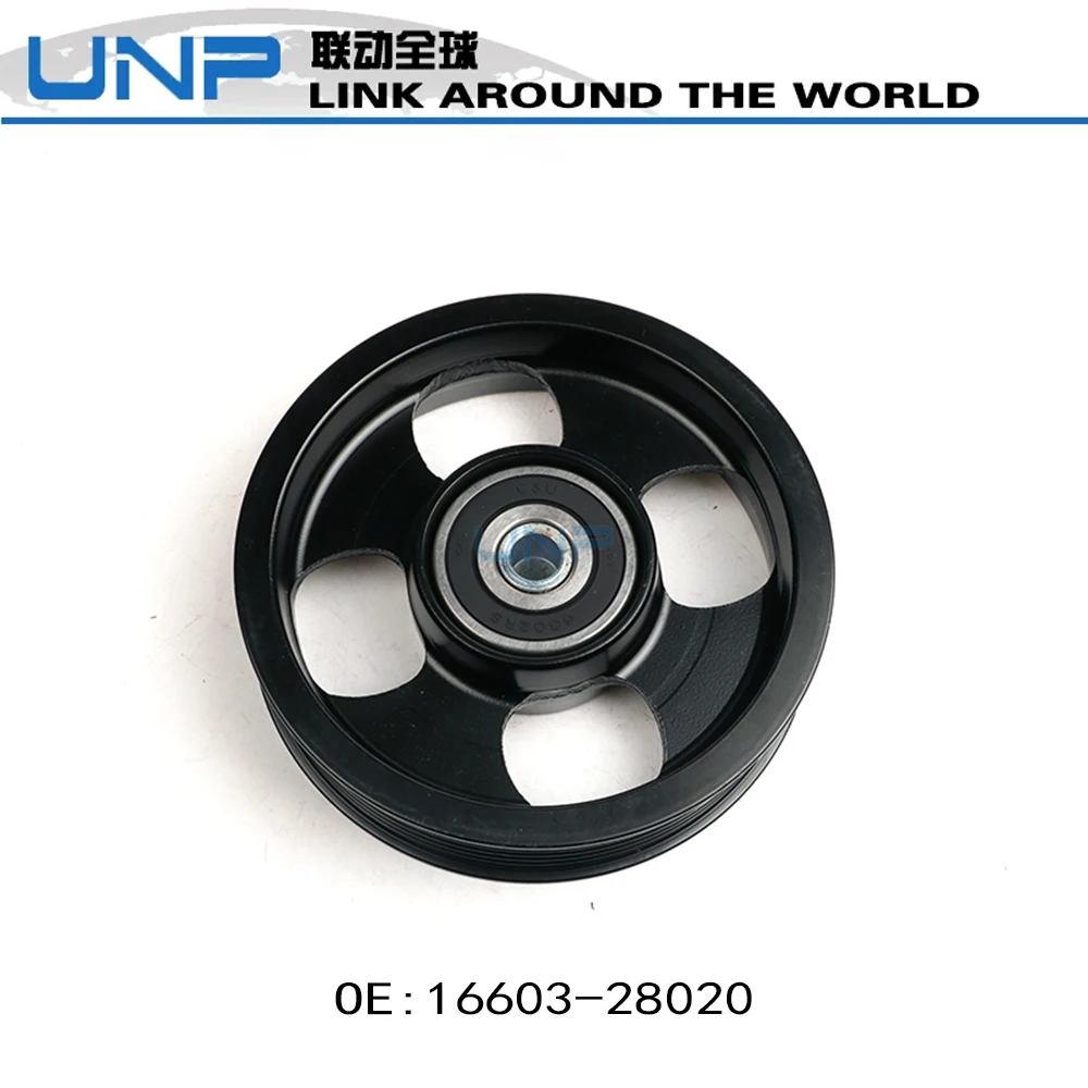16603-28020 Engine Tensioner Idler Pulley for TOYOTA LANDCRUISER J120 J150 4.0L RAV4 2.0 2.4L Previa/Estima III 2.4L 16603-28050