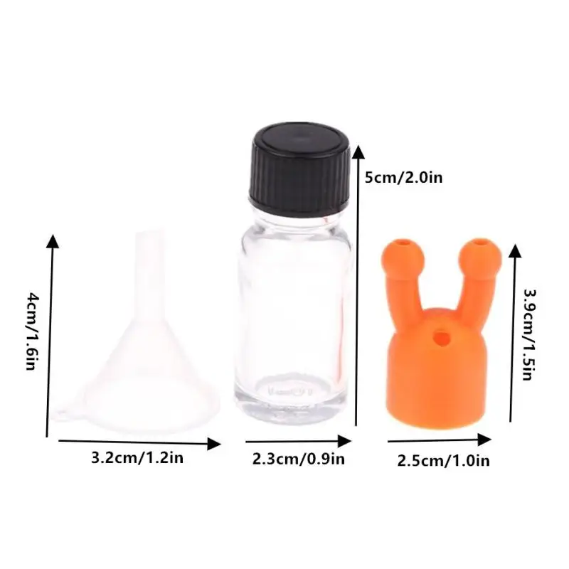 ディスペンサー 10 ミリリットル漏れ防止アロマエッセンシャルオイル吸入器キャップミニエッセンシャルオイルと香水吸入器ボトル