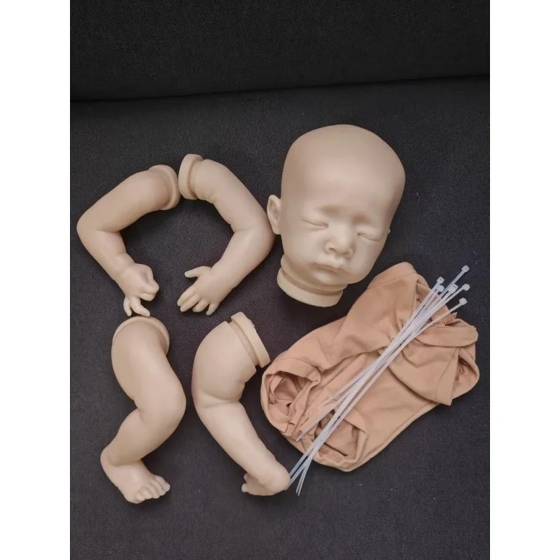 20inch Blank Color Unpainted Reborn Baby Kit Mika 50cm  Unfinished DIY Parts with Body Cloth