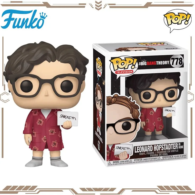 

Funko POP Original The Big Bang Theory Leonard Hofstadter in Robe 778 Action Figure Toys for Boys Girls Gift Collectible Model