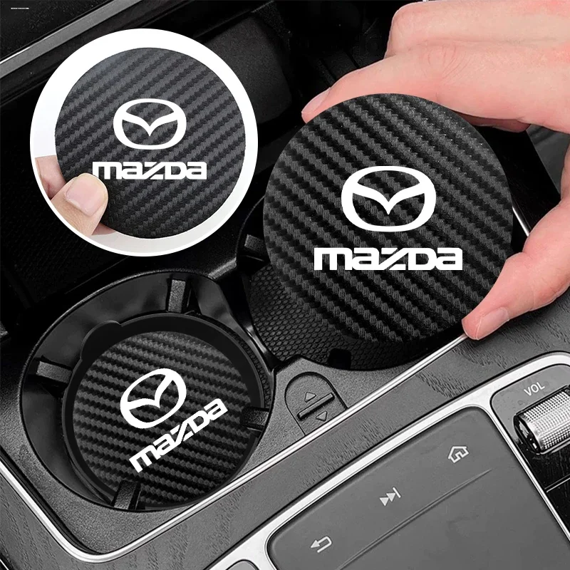 

Car Cup Holder Coaster Mat for Mazda CX-5 CX-30 Mazda 3 Axela Mazda 6 Atenza Interior Accessories Anti-Slip Water Cup Pad