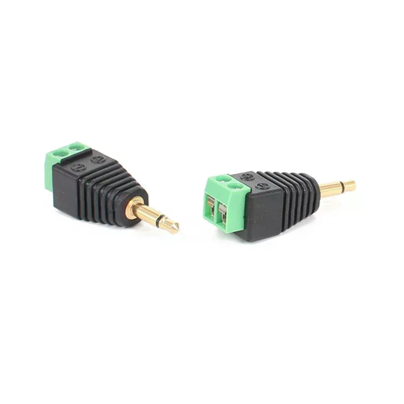 3.5mm Mono Male To AV Screw Terminal Mono Jack Stereo Male Audio Mono Plug To Screw Terminal Audio