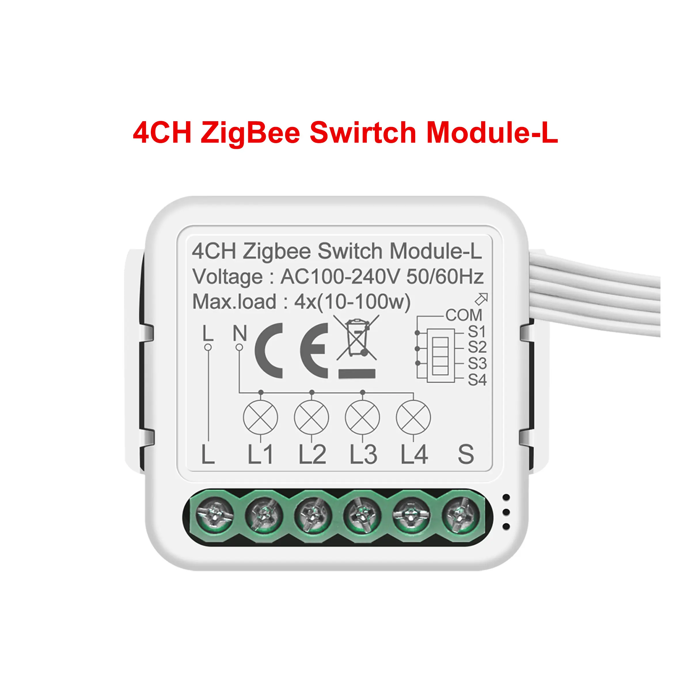 GIRIER Tuya ZigBee 3.0 slimme lichtschakelaarmodule Geen neutrale draad vereist Werkt met Alexa Google Home Ondersteuning 2-wegbediening