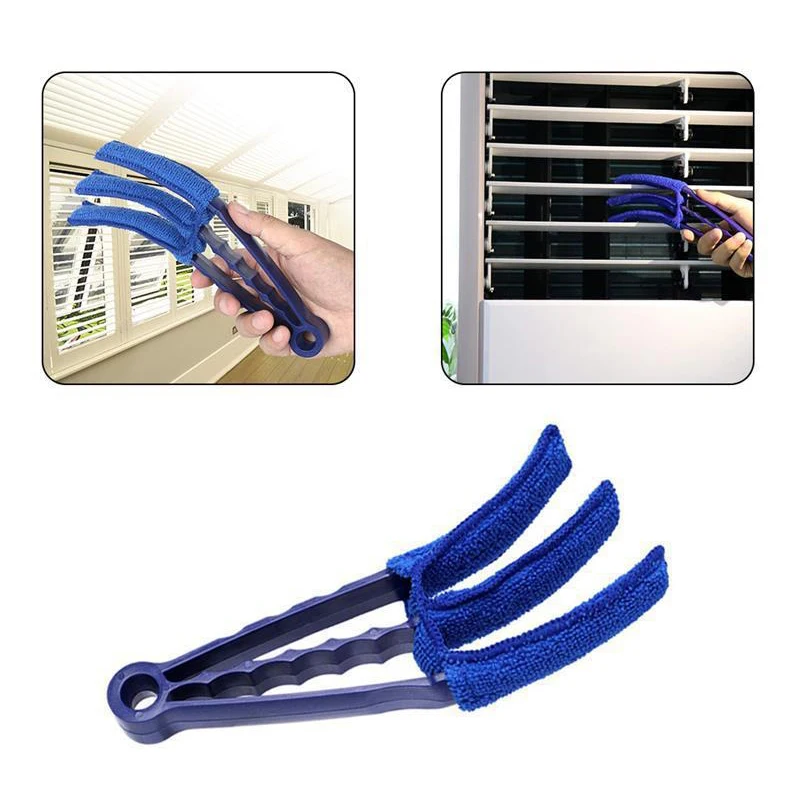 Convenient Microfibre Venetian Blind Blade Cleaner Brush Window Conditioner Duster Car Air Conditioner Vent Outlet Clean Brush