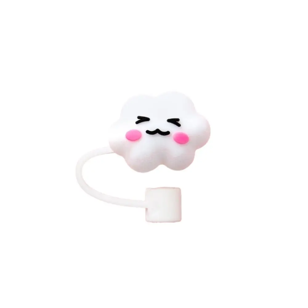 Cartoon Cup Accessories Silicone Straw Plug Splash Proof Reusable Plugs Cover Airtight Plugs Tips Cover Outdoor