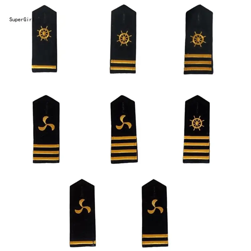 Captain Uniform Epaulets Uniform Epaulet Shoulder Bar for Stage J78E