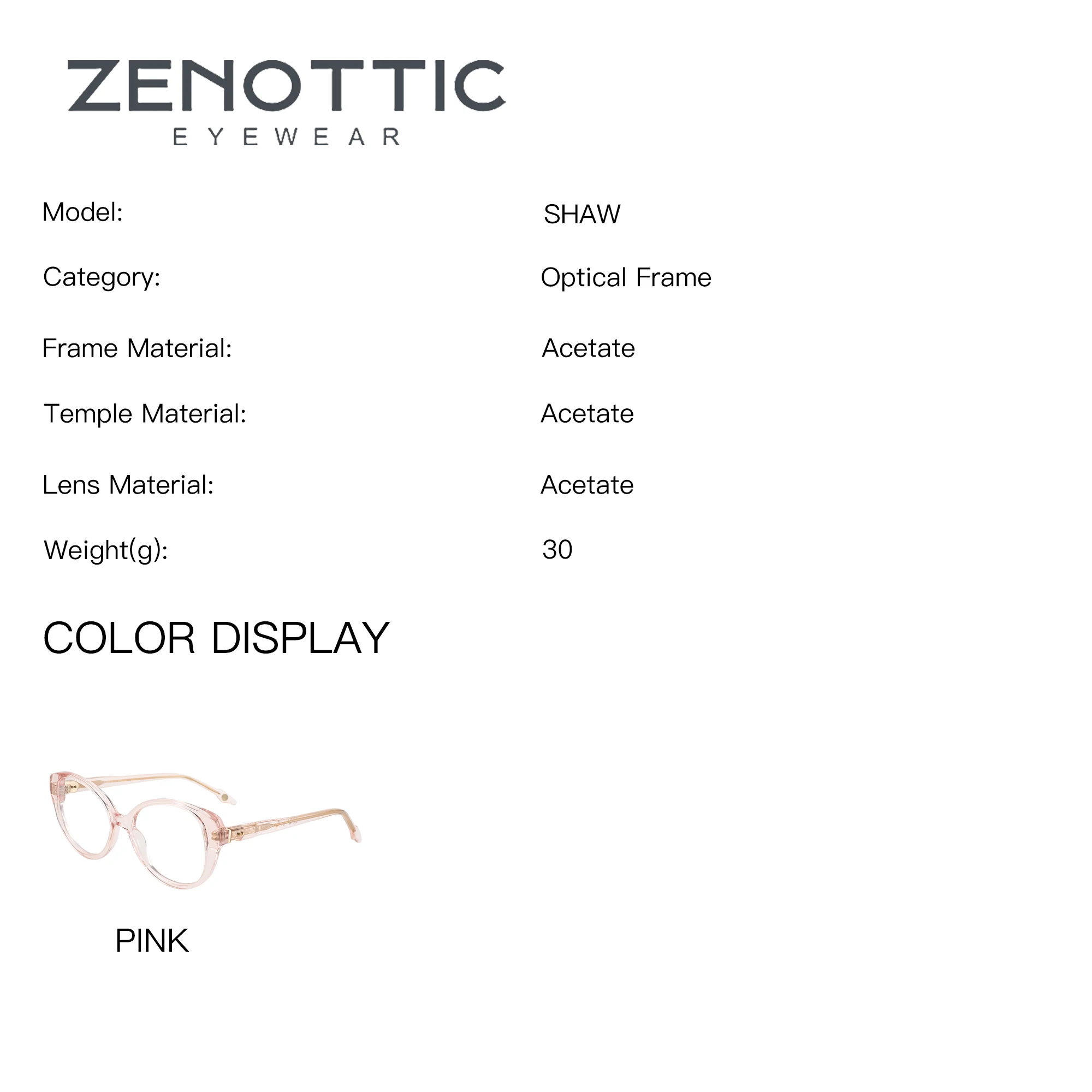 ZENOTTIC Acetate Butterfly Prescription Glasses For Women Progressive/Anti Blue Light Myopia Graduated Optical Eyewear