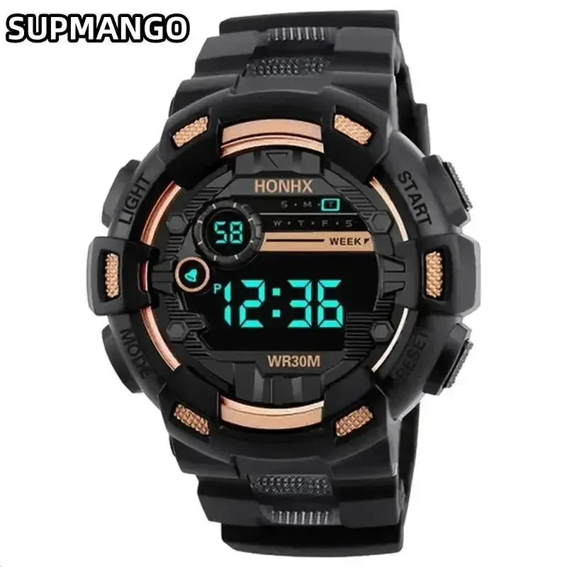 719 Kids Sport Watches LED Digital Watches for Children Silicone Strap Wristwatch Student Girl Boy Clock image 6