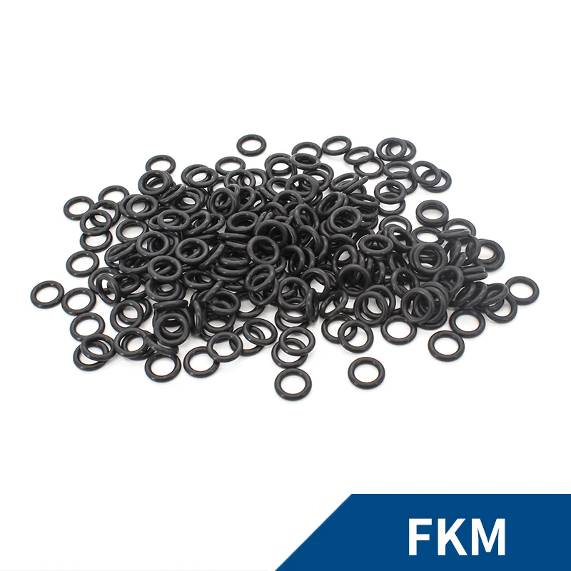 CS1.2mm Black FKM Fluorine Rubber O-rings Seals Gasket Washer temperature resistant wear-resistant corrosion-resistant ring