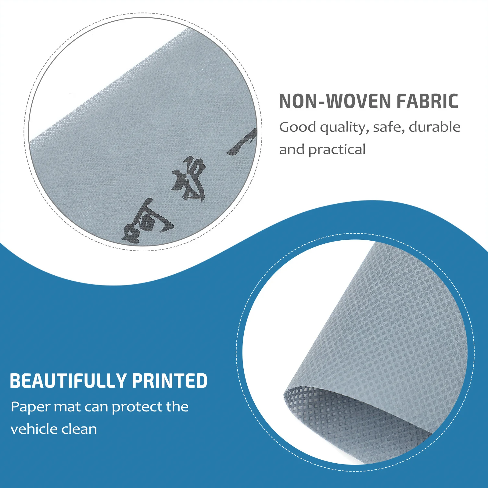 

20Pcs Non-Woven Car Floor Mat Disposable Waterproof Auto Foot Mat All-Season Protection Mud Water Universal Vehicle