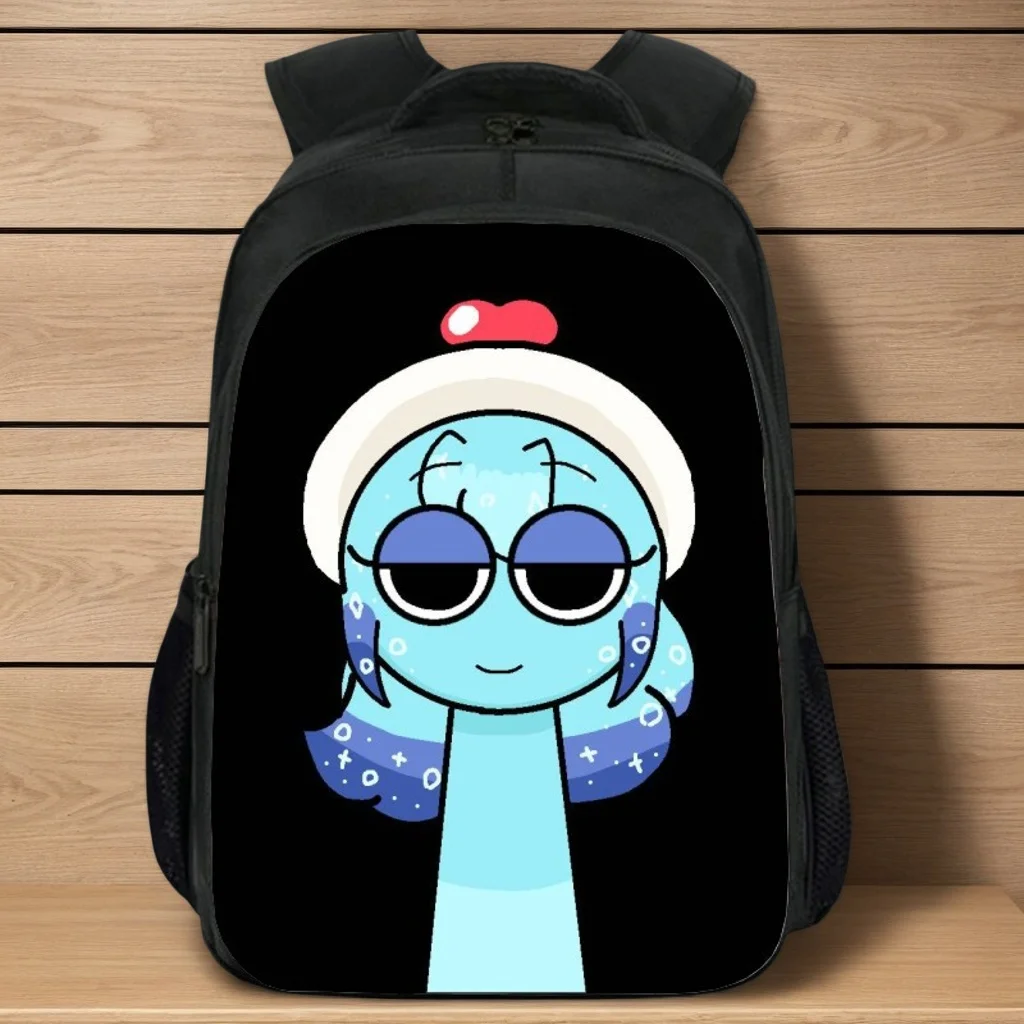Teen Kid Sprunki Graphic Backpack Multifunction School Bookbag for Student,Lightweight Travel Bag Canvas Knapsack for Boy,Girl