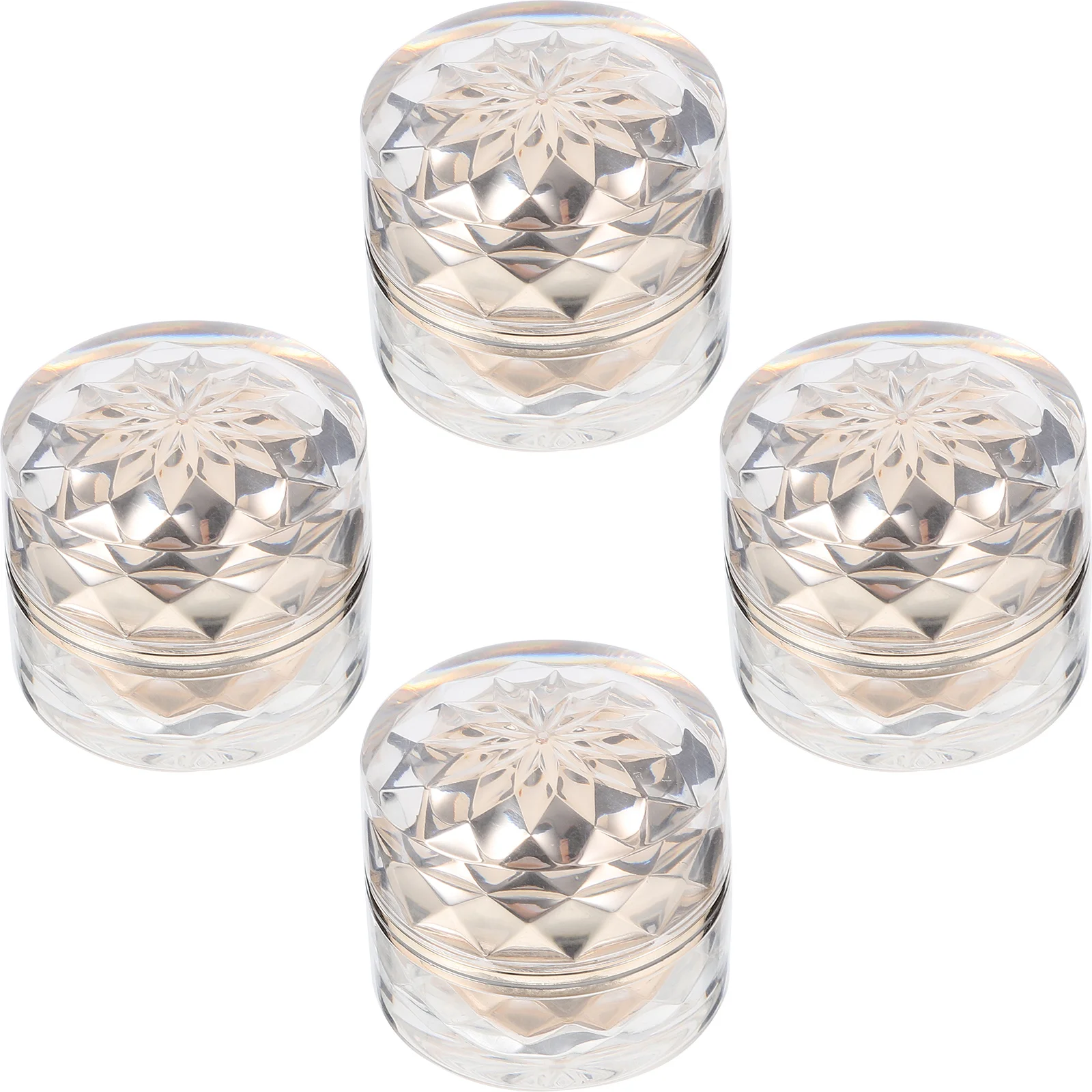 4 ชิ้น ภาชนะบรรจุครีมทาหน้าแบบเติมได้ ขวดขนาดเล็กพกพาสะดวก ขวดเก็บเครื่องสำอาง ภาชนะบรรจุครีมทาหน้า ขวดเครื่องสำอาง