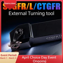 1pcs STGFR1212H16 STGFL2020K16 CTGFR2525M16 CNC tool turning TGF32R/ L insert external groove cutting boring bar tool holder