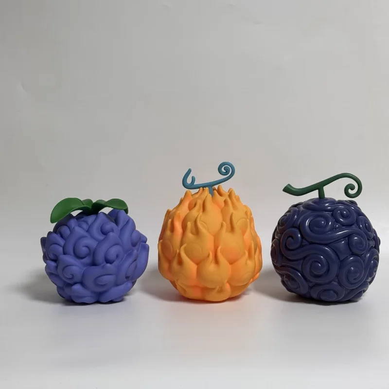 One Piece Anime Devil Fruit Action Figure - Nika Gum-Gum Cursed Fruit Model Toy Flame-Flame Ornaments Collectible for Fans