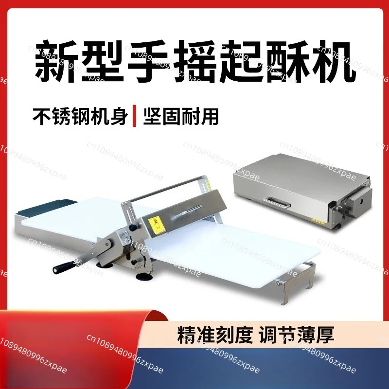 Table Top Manual Dough Sheeter Pastry Laminator Small Manual Pastry Making Machine For Egg Tart And Bread