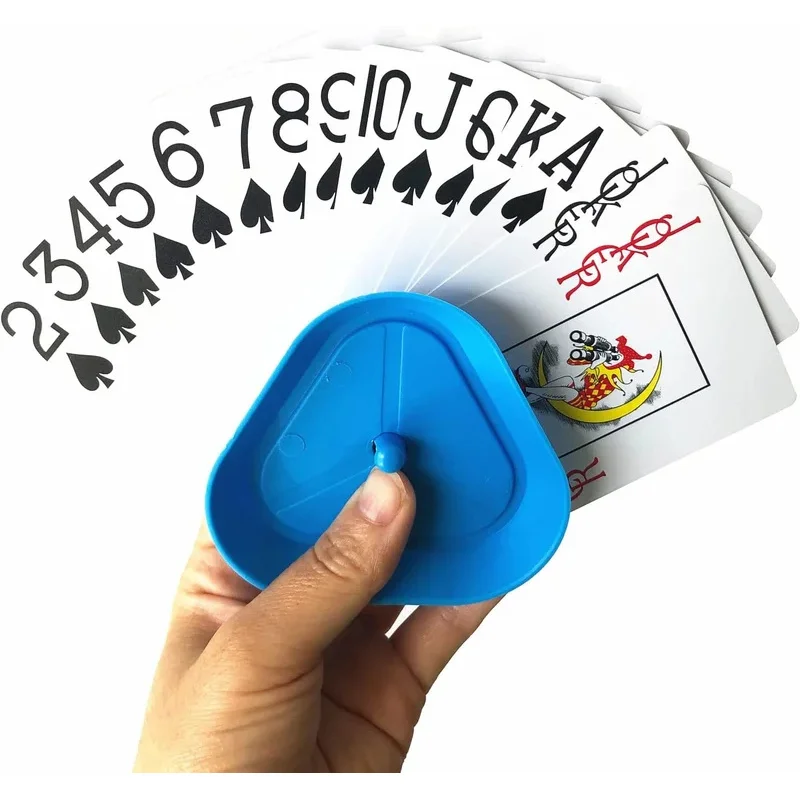 صينية ألعاب بطاقات اللعب مكونة من 4 قطع، صينية بطاقات لعب مثلثة للحفلات، أنشطة الفصول الدراسية، البطاقات غير متضمنة #2