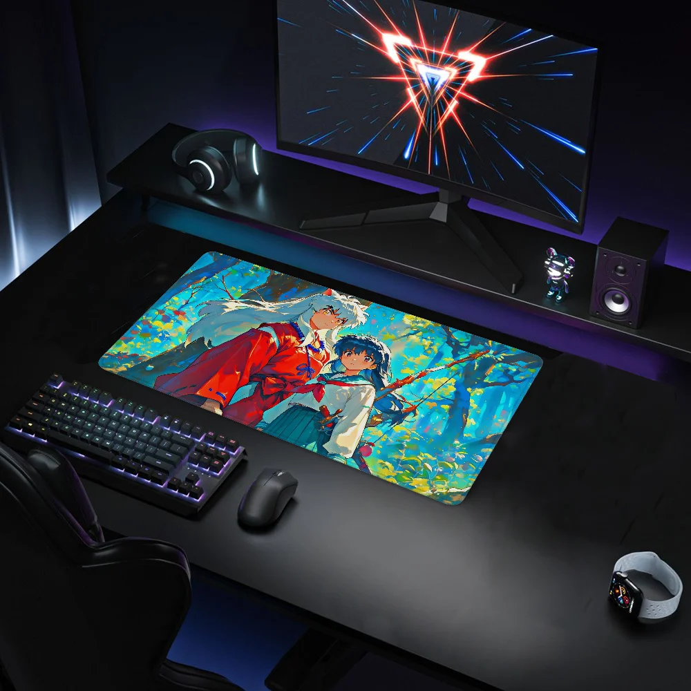 Big Mouse Pad Gaming Accessories Xxl Extended Pad Mouse Mat Office Rug I-Inuyashas Mousepad Gamer Computer Desk Accessories Mats