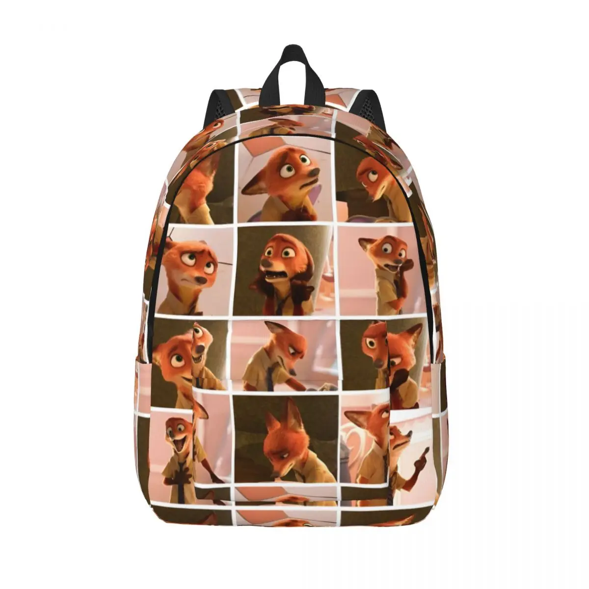 

Крутой рюкзак с героями мультфильмов Zootopia, прочный студенческий рюкзак Nick Wilde для мужчин и женщин, холщовые сумки для ноутбука
