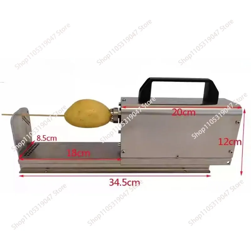 Automatic Potato Spiral Cutter, Commercial Tornado Potato Machine for French Fry and Snack Stick, Electric Slicer