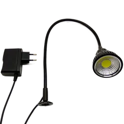 10W 110V 220V WITH OUTLET  LED FLEXIBLE GOOSENECK MACHINE LAMP