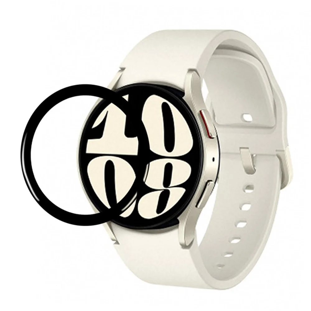 

Для Samsung Galaxy Watch8 40 мм полноэкранная защитная пленка черного края мягкая пленка для экрана умных часов из ПММА