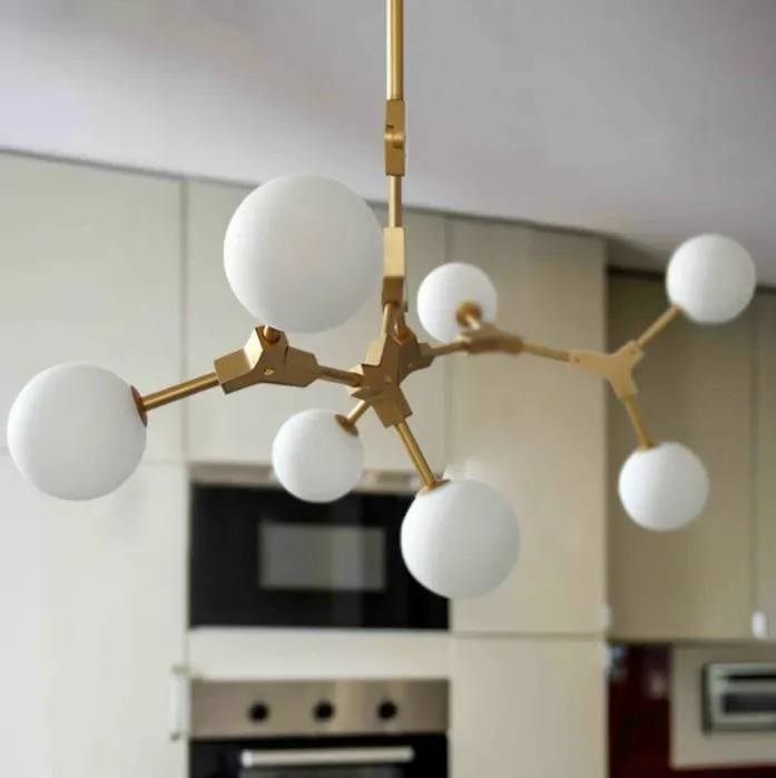 

Nordic Living Room pendant lamp American Art Restaurant Bar Counter Bedroom Iron Tree Stick Magic Pigeon Pendant Light