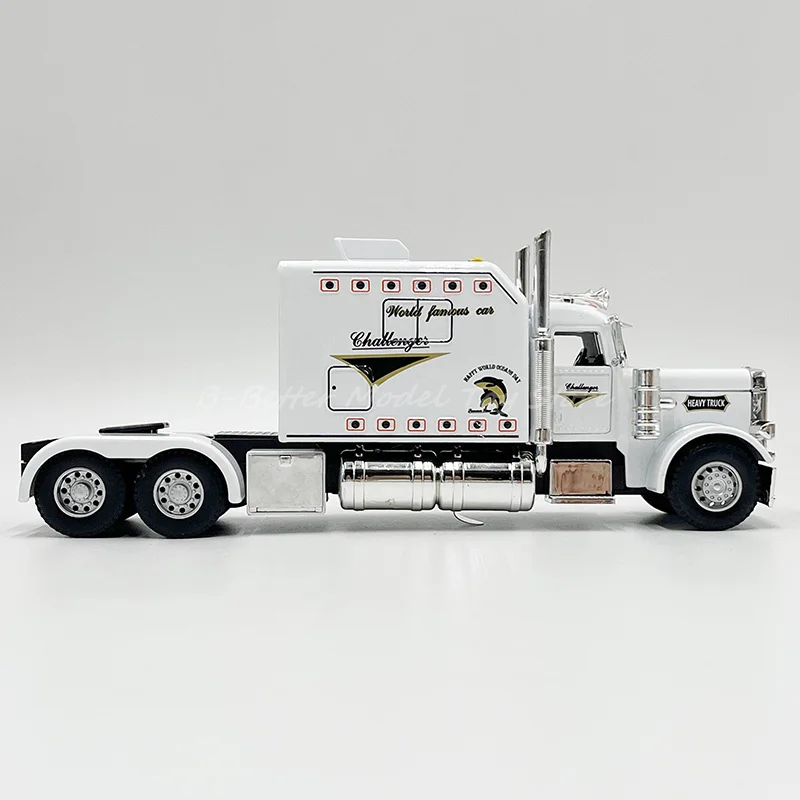 RapTruck Diecast Model Toy avec son et lumière, dos côtelé de tracteur, 389, 1:24