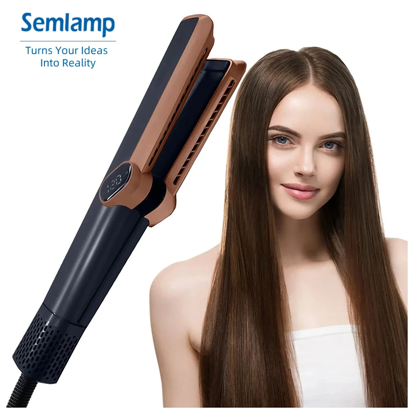 New style hair straightener dry and wet dual-use high-speed negative ion  care splint cold wind hair straightener dryer tools