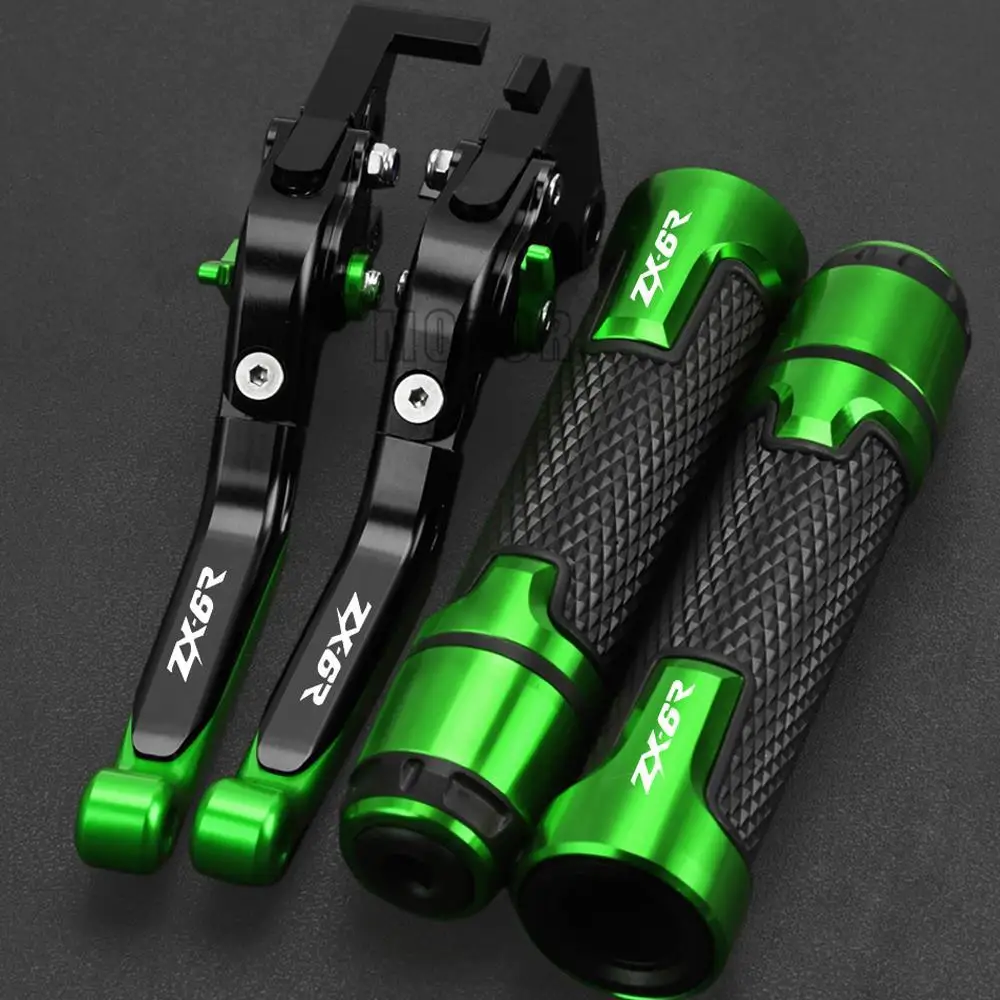 

ZX 6R 2019 2020 2021 2022 Accessories For Kawasaki ZX636 ZX6R Motorcycle Adjustable Handles Brake Clutch Levers Handlebar grips