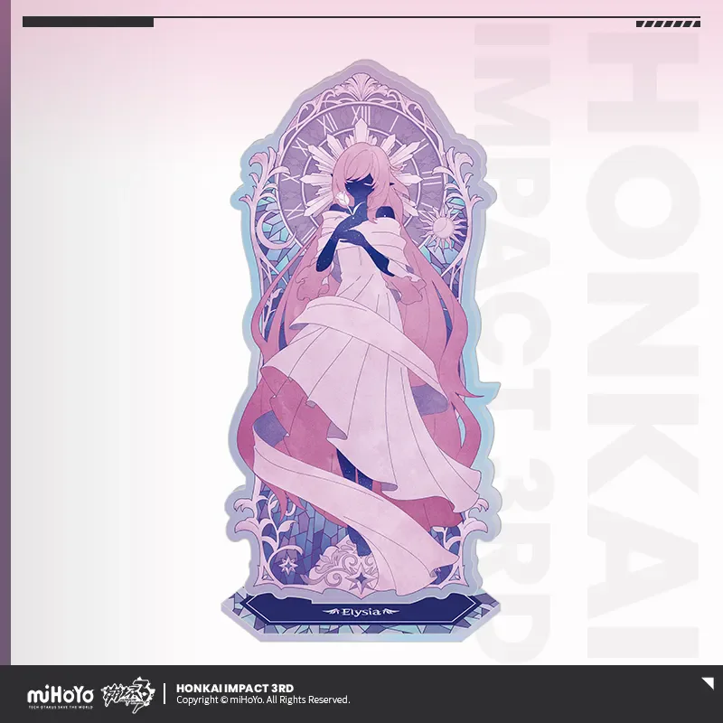 

[Genuine] miHoYo Elysia Plaque Honkai Impact 3rd Because Of You Story Theme Elysia Acrylic Stand Ornament Cosplay Halloween Gift