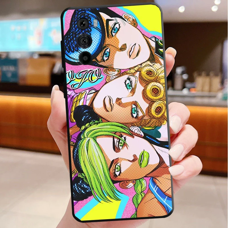 โจโจ้'s Bizarre Adventure JotaroJolyne สำหรับโมโตโรล่า Edge 50 40 Pro 60 50 40 30 Ultra Neo Fusion Moto G Play G Stylus G Power