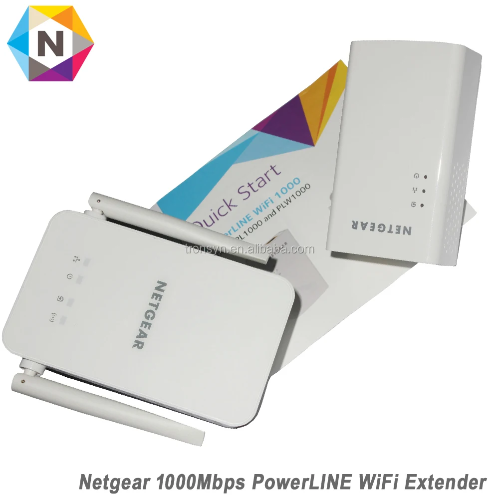

Netgear PLW1000 1000Mbps Bridge 802.11B/G/N/AC WiFi Extender Repeater