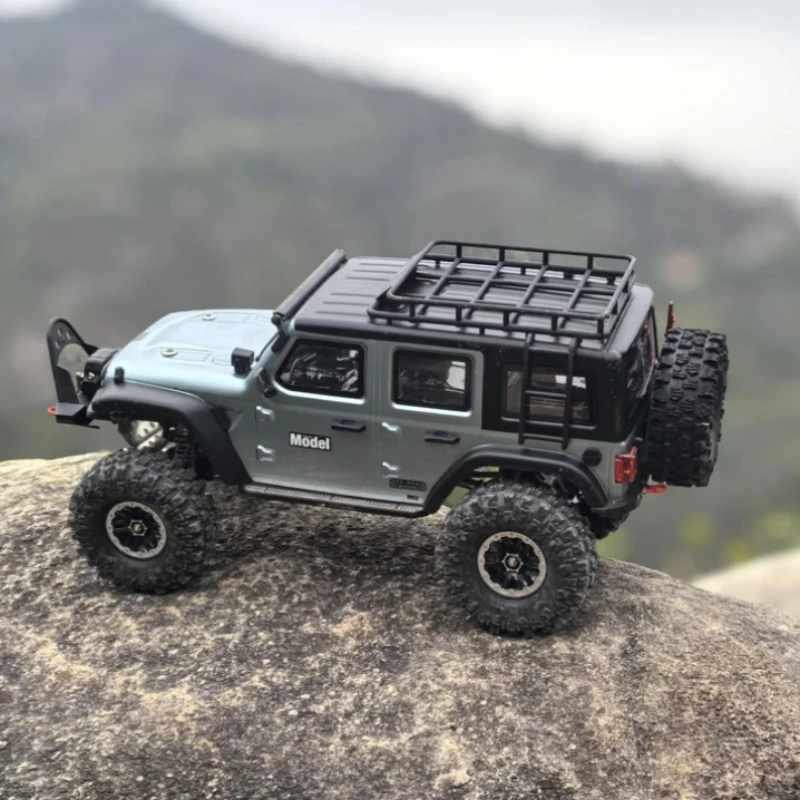 WL 104006 Pro 1/10 Brushless RC Rock Crawler 4WD Front Rear Diff Lock Metal Shell LED Lights RTR Rechargeable All Terrain Toys