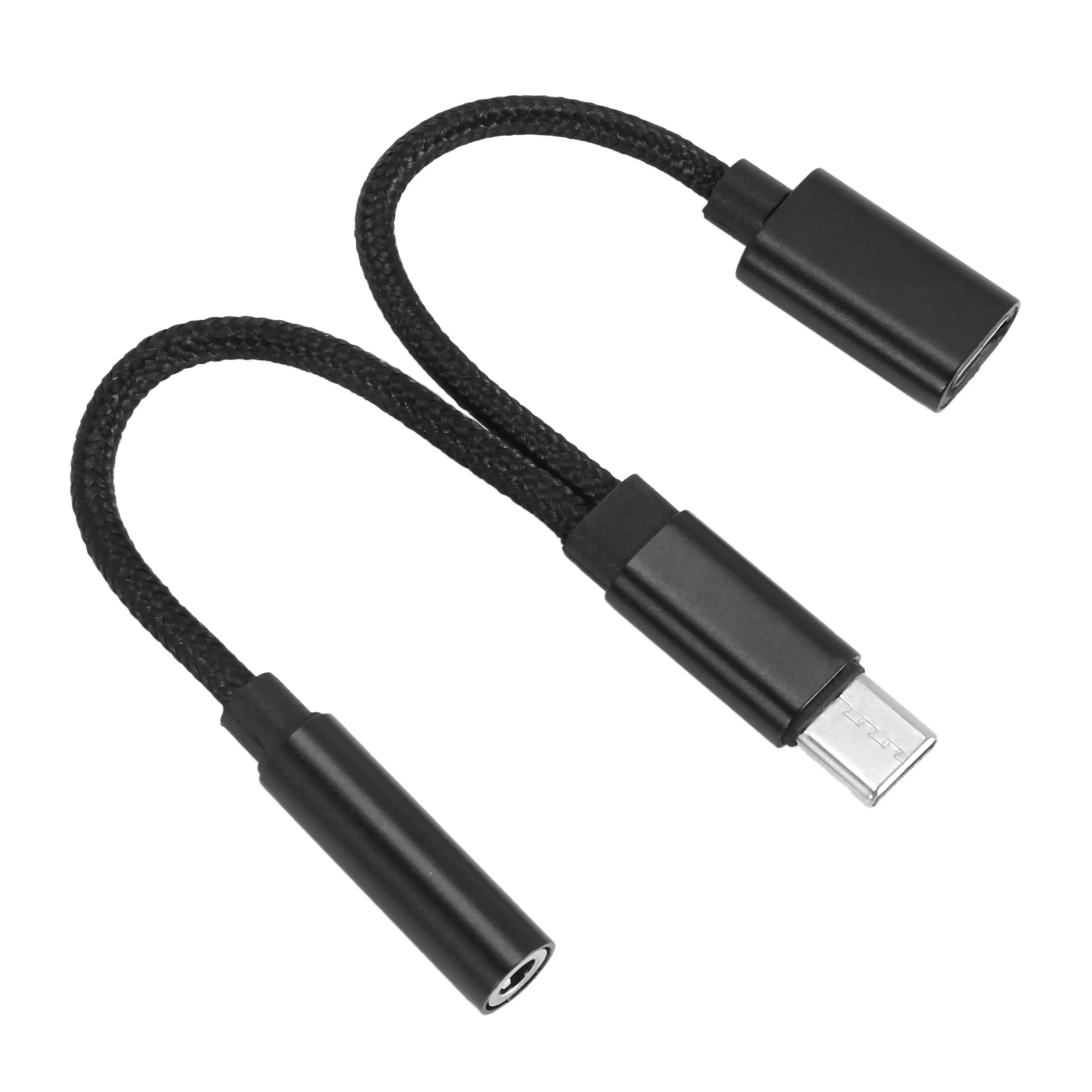 2 in 1 Type C Headphone Adapter USB C Splitter Jack AUX Audio Charging Converter for Huawei Samsung Xiaomi