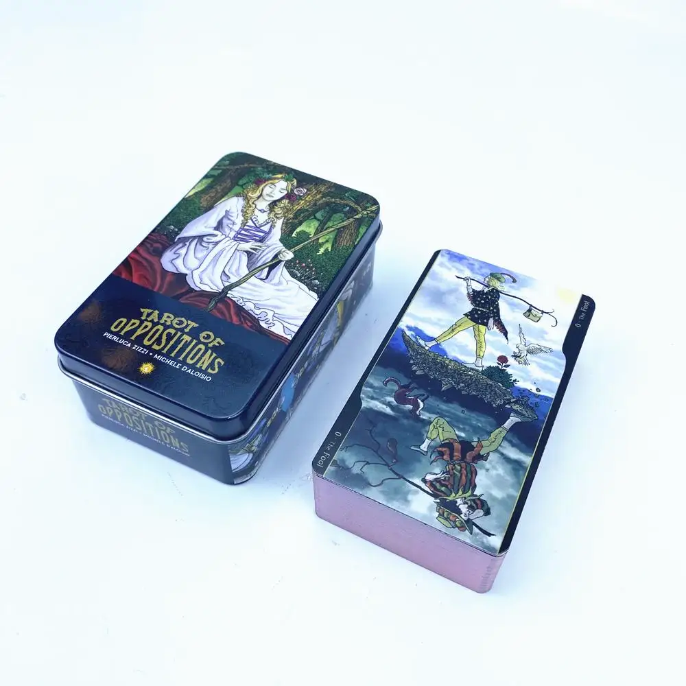 10*6 cm Oppositions Tarot in A Tin