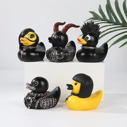Dark Gothic Duck Sculpture - Satanic Resin Art Statue for Punk Home Decor, Witch Altar & Halloween Decoration