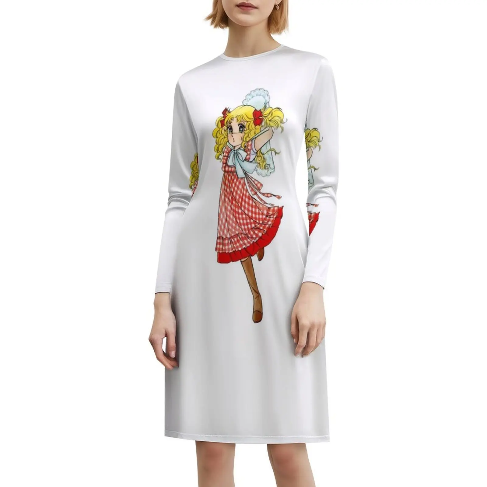 キャンディキャンディ プレッピースタイル ミニドレス 女性用 Aライン ルーズフィット カジュアル デイドレス Kyandikyandi Candycandy Kyokomizuki レディース