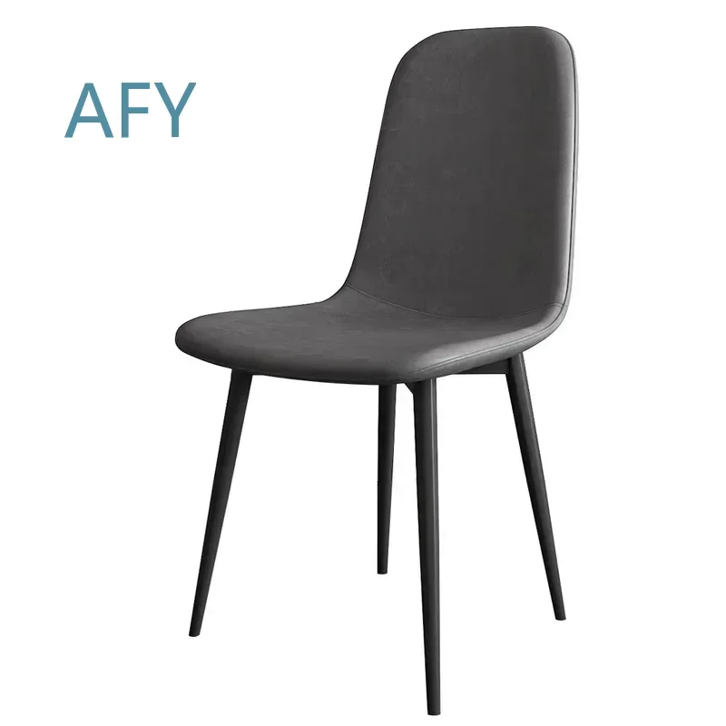 Leisure Style Glamour Dining Chairs for Modern Luxury Linen Bedroom Nordic Lazy Office Sillas Comedor Home Furniture for