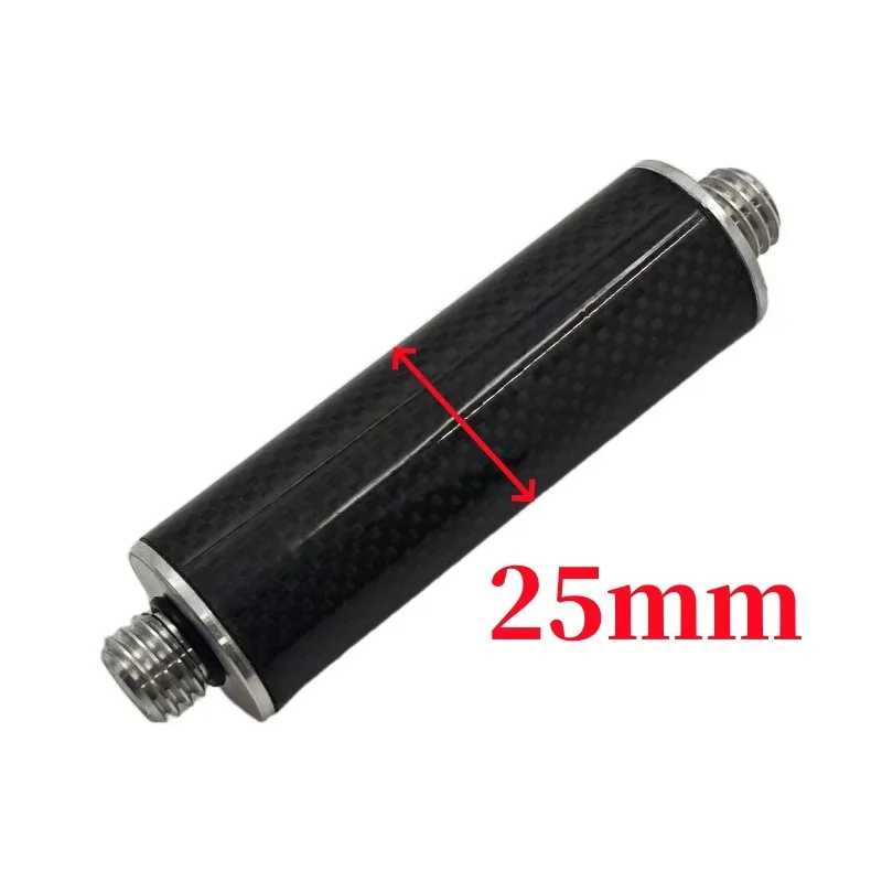 Brand New 10/20/30/40/50/60CM Carbon Fiber Pole Diameter 25mm 5/8 X 11 Thread Antenna Extend Section Pole Surveying Pole GPS Rod