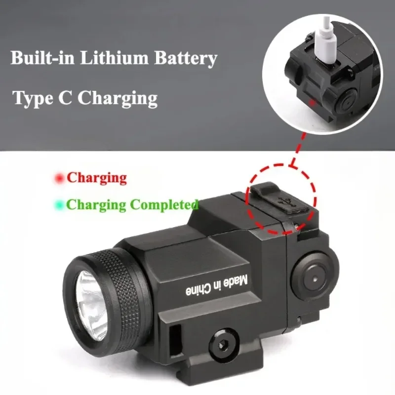 2026 NEW 800 Lumen Metal LED Flashlight Strobe Light Fit 20mm Picatinny Rail Outdoor Sport Accessory