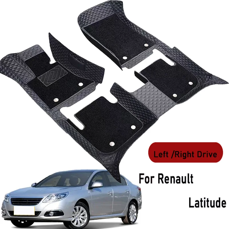 Car floor mats for Renault Latitude 2011 2012 2013 2014-2017 Customauto foot Pads automobile carpet cover interior accessories