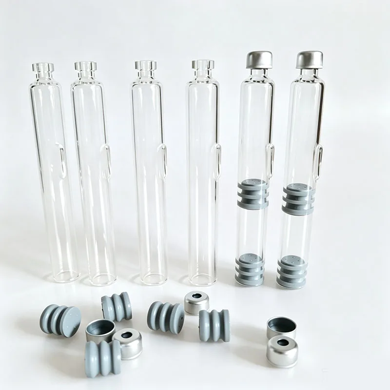 Dual Chamber Ink Cartridge Bottle, 4ml Borosilicate Magic Pen Ink Cartridge, Meidiao Consumables (Empty Bottle)