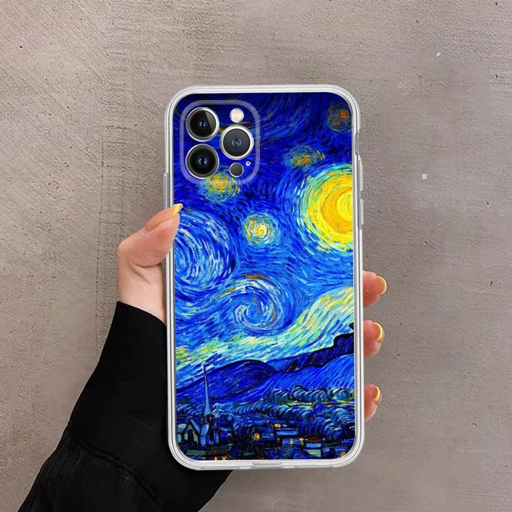 Van Gogh Starry Sky Art Phone Case For iPhone 14 11 12 13 Mini Pro XS Max Cover 6 7 8 Plus X XR SE 2020 Funda Shell