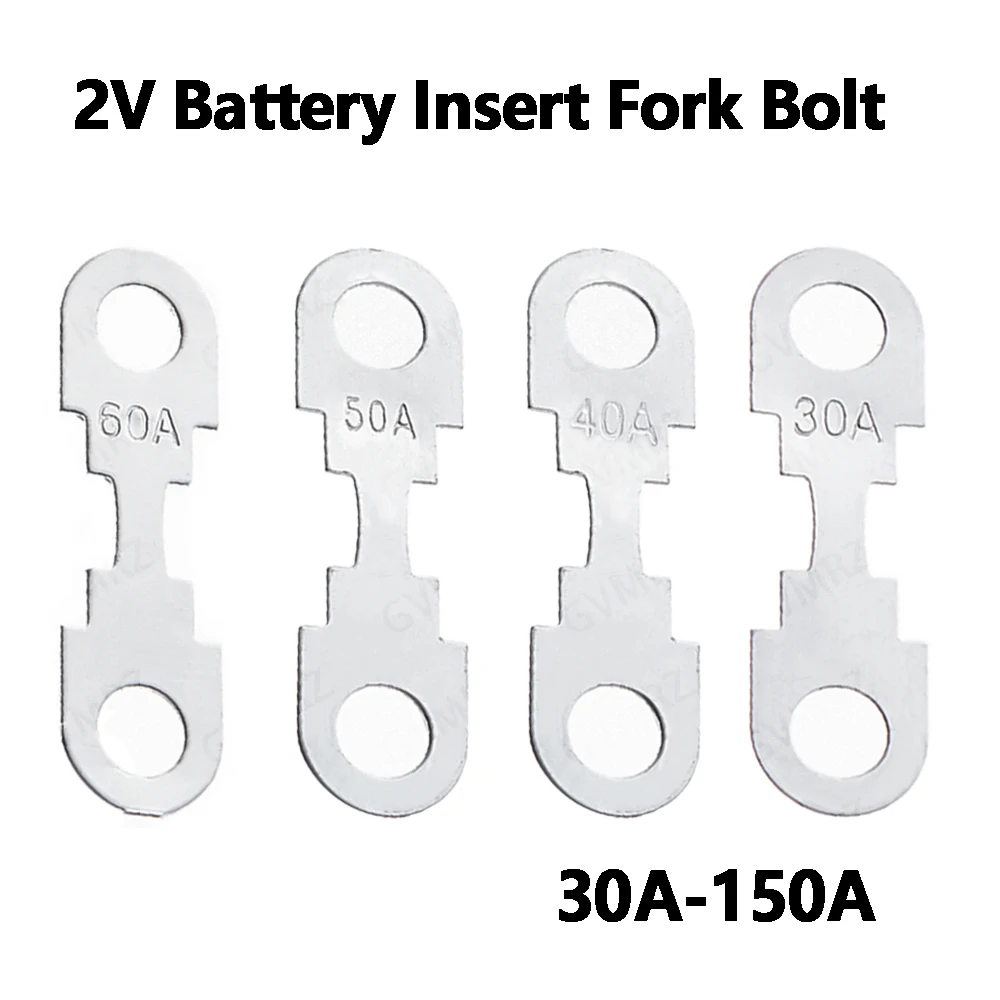 5PCS 100A 110A Car Flat Type Fuse Chip 32V Battery Insert Fork Bolt Type High Current Zinc Alloy 20A 30A 40A 50A 70A 80A 60A 