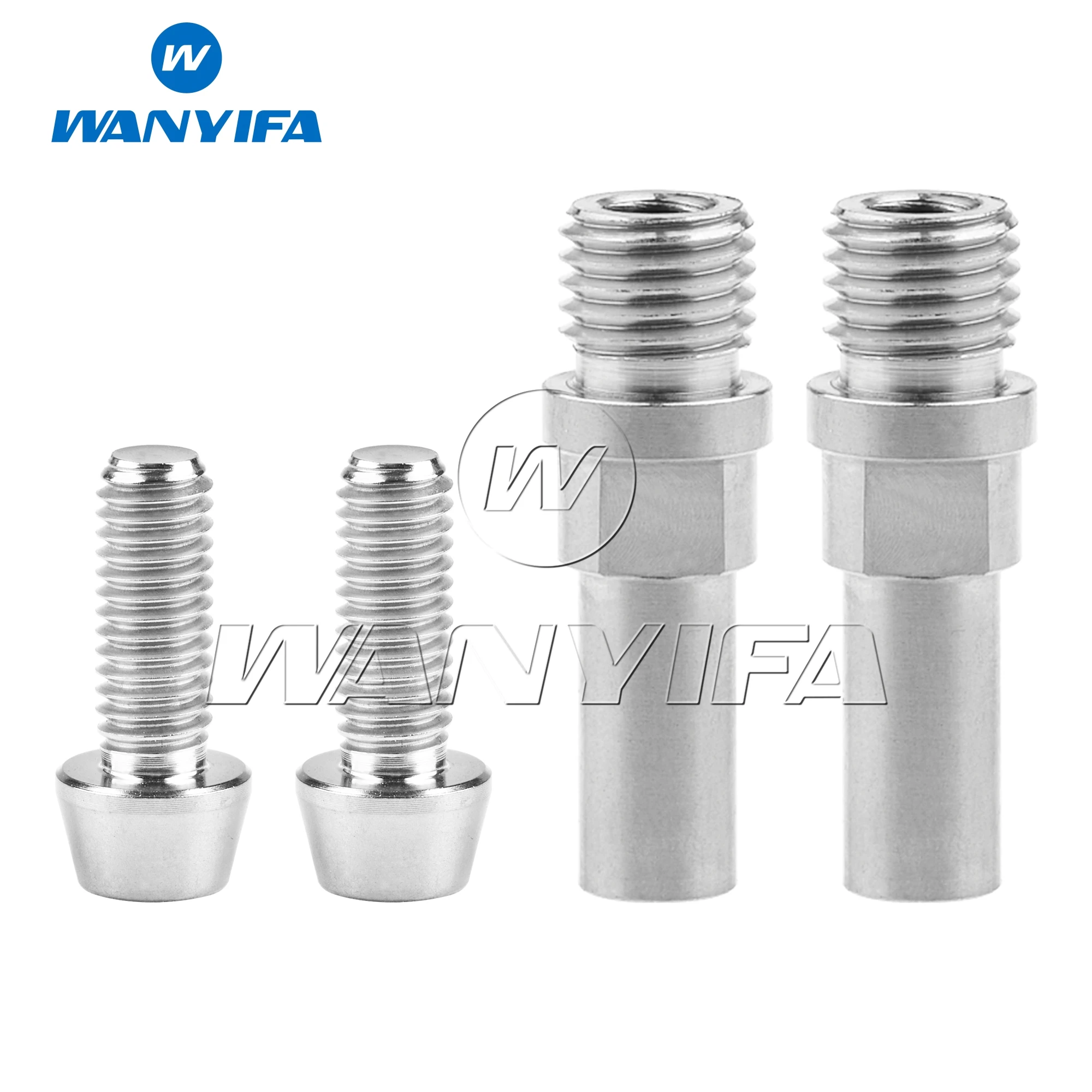 Wanyifa Titanium Bolt M10 1.25mm Pitch M6x16mm Hex Head  Screws for Bicycle V-Brake Base Post Bike Brake