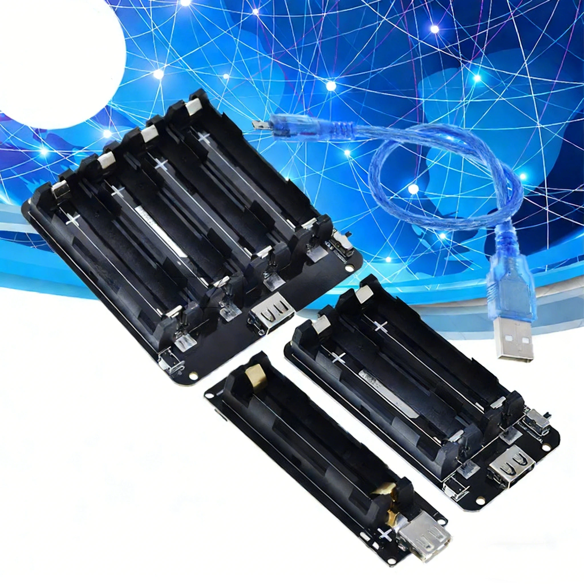 

Модуль зарядки аккумулятора (1 шт.) для Raspberry Pi 3, держатель для аккумуляторов 18650 с одним отсеком, USB 5В/2А, 3В/1А, V3 Battery Shield