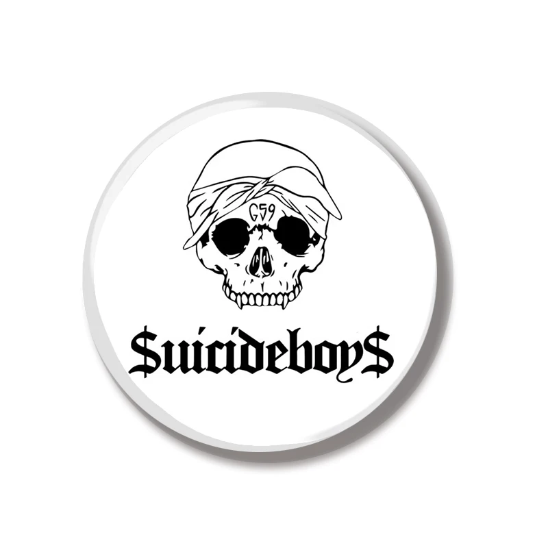 44MM Suicide Boys Album Pin Soft Button Pin Jewelry Creative Badge Cartoon Brooch Lapel Pin Bag Backpack Hat Decoration