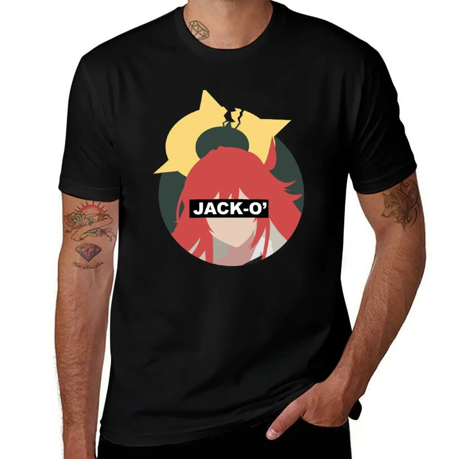 Jack-O' Valentine GG Strive T-Shirt Work Basic Short Sleeve Top