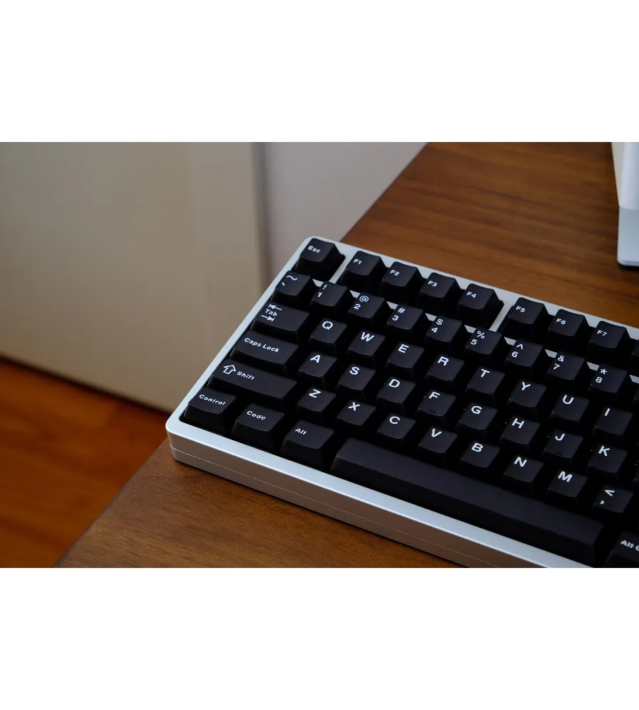 Keycap Personality Original height ABS two-color semi-transparent keycap black semi-transparent